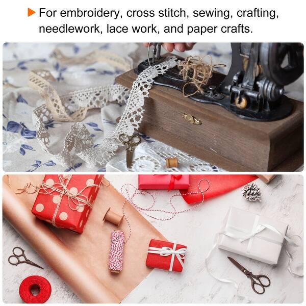 5" Stainless Steel Vintage Plum Blossom Embroidery Sewing Scissor